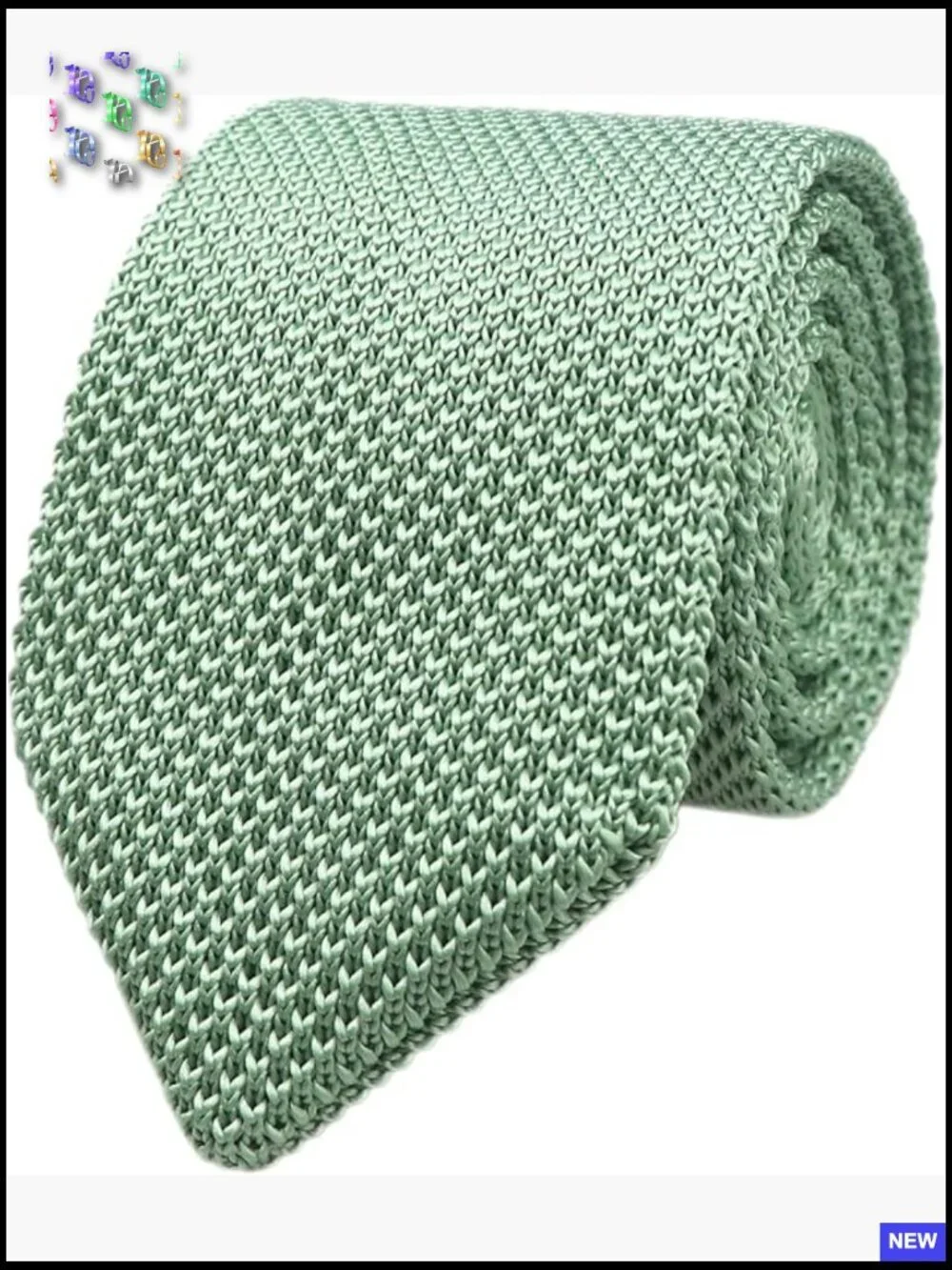 Skinny Knit Tie Vintage Mixed Pattern Casual Elegant Business Fashion Necktie